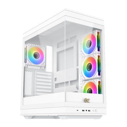 Xigmatek кутия Case EATX - Meta Arctic - 4 x 120 mm ARGB fans