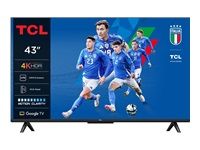 TCL 43inch UHD 4K Android TV DVB Audio 2x10W HDR10 43P69K