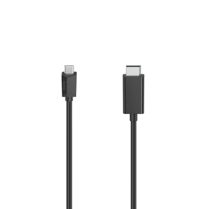 Cablu video HAMA, USB-C tată - DisplayPort tată, Ultra HD, 4K, 1,5 m, Negru