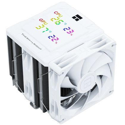 Thermalright CPU Cooler Peerless Assassin 120 Digital White - Dual-Tower - LGA1851/AM5