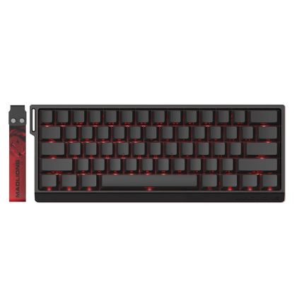 Madlions Professional Gaming Mechanical Keyboard MAD 60 PRO - Black, 8K, Sealed Silver Magnetic [Linear]