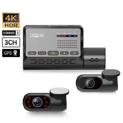 VIOFO Dash Cam A139 PRO 3 Channel - 4K UHD, Sony STARVIS 2, GPS