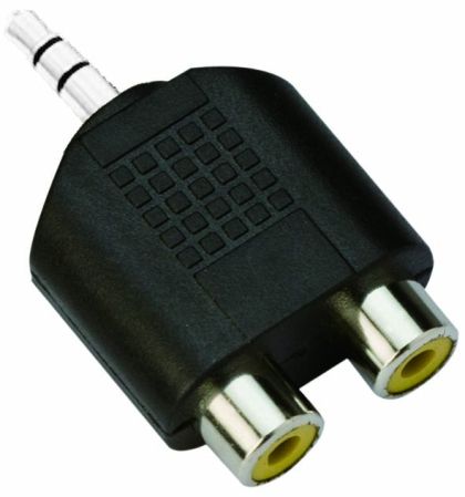 VCom Adapter 3.5mm Stereo M / 2x RCA F - CA501