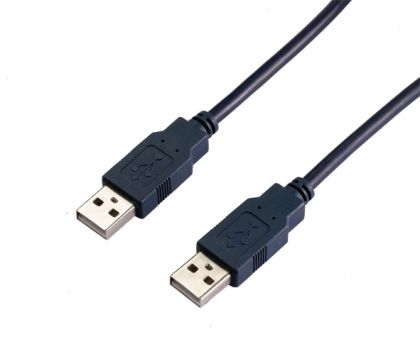Cablu VCom USB 2.0 AM / AM Negru - CU203-B-2m