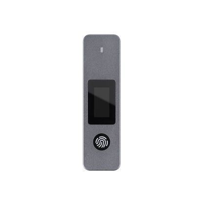 VCom Storage - Case - M.2 NVMe/SATA M/B key - USB-C/A Gen.2 10Gbps, Fingerprint Encryption - CU855SN-F