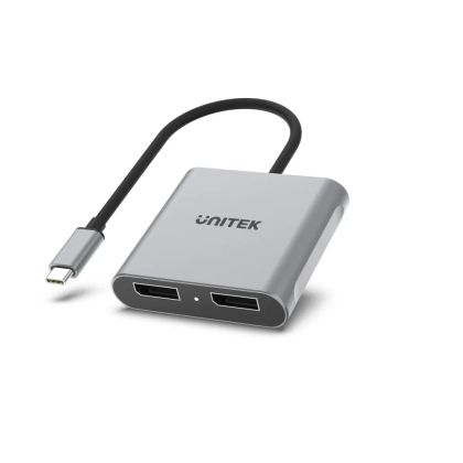 Unitek Adapter USB-C M to DisplayPort x 2 F - 8K@30Hz, MST - V1404A