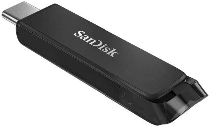 Stick de memorie SanDisk Ultra USB, USB-C, 256 GB, negru