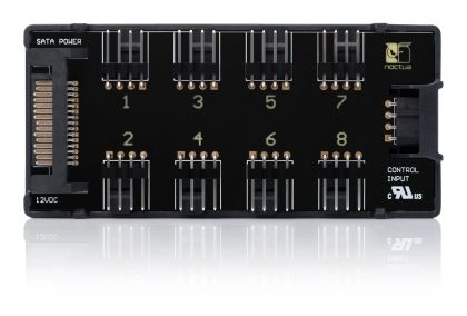 Noctua разклонител за вентилатори Fan Hub - 8 port PWM with SATA Power 5V/12V - NA-FH1