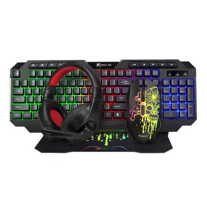 Xtrike ME Gaming COMBO CMX-415 - Keyboard, Mouse, Headset, Mousepad - XTRM-CMX-415