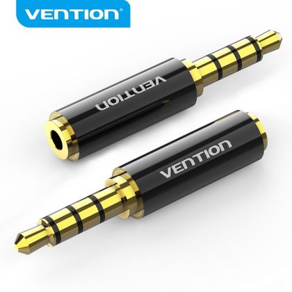 Vention Adapter Audio 3.5mm M / 2.5mm F  Black Metal - BFBB0