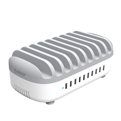 Orico Charger Station 220V - 10 x USB 120W white - DUK-10P-EU-WH