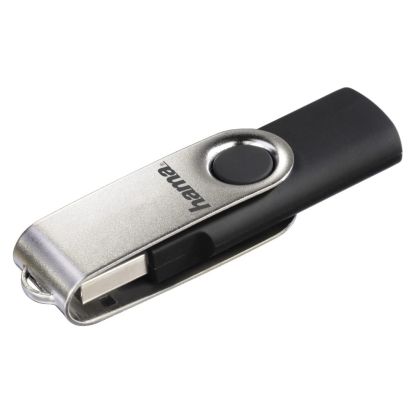 Stick de memorie USB HAMA Rotate, 128 GB, USB 2.0, 10 MB/s, negru