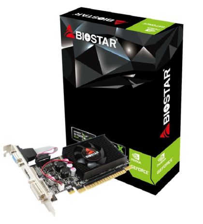 Placă video BIOSTAR GeForce GT 610, 2GB, SDDR3, 64 biți, DVI-I, D-Sub, HDMI