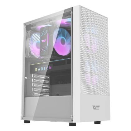 Darkflash Case ATX - A290 White - 3 x 120 mm RGB fans included