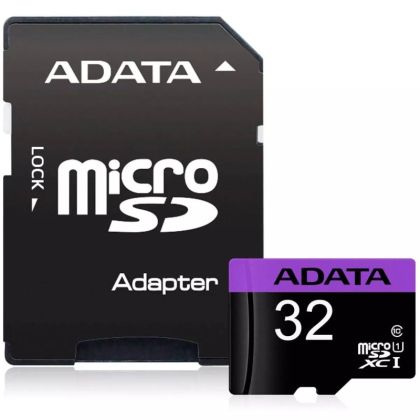 Memory ADATA 32GB MicroSDHC UHS-I CLASS 10 (with adapter)
