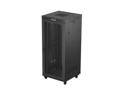 Communication cabinet Lanberg rack cabinet 19" free-standing 37U/600X800 (FLAT PACK) with mesh door LCD black