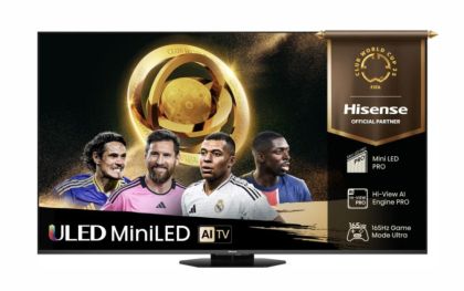 TV Hisense 55" U8Q, 4K Ultra HD 3840x2160, Mini Led Pro, FALD, Quantum Dot, 165Hz, IPS, HDR 10+, HLG, Dolby Vision IQ, Dolby Atmos, Smart TV, Light Sensor, WiFi 5GHz, WiFi Direct, BT, Anyview Cast, 3xHDMI, 2xUSB, 1x USB (3.0), LAN, CI+, DVB-T2/C/S2,