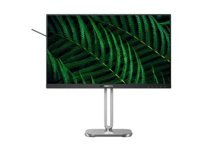 Monitor Philips 24B2G5200, 23.8" IPS WLED, 1920x1080@100Hz, 4ms GtG, 300cd m/2, 1000:1, 50M:1 DCR, Adaptive Sync, FlickerFree, Blue Light tech., 3Wx2, Tilt, Height Adjust, Pivot, Swivel, D-SUB, HDMI, DP, USB hub
