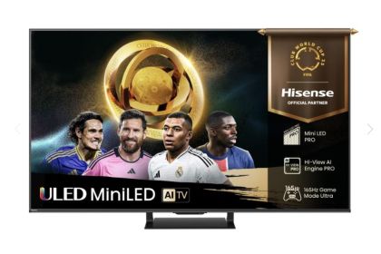 TV Hisense 65"U7Q Pro, 4K Ultra HD 3840x2160, ULED, FALD, Quantum Dot, 165Hz, IPS, HDR 10+, HLG, Dolby Vision IQ, Dolby Atmos, Smart TV, WiFi 5GHz, WiFi Direct, BT, Anyview Cast, light sensor, Solar Powered Remote, 4xHDMI, 2xUSB, LAN, CI+, DVB-T2/C/S