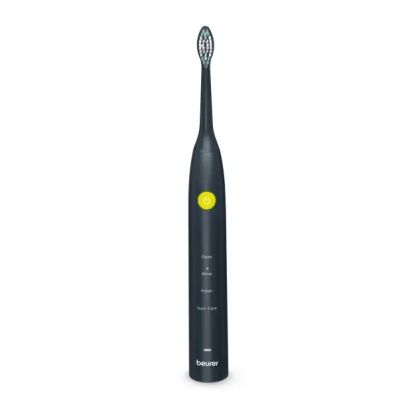 Electric toothbrush Beurer SC 30 Jet Black, Electric Sonic Toothbrush, up to 80,000 mov/min, 4 cleaning programs: Clean, White, Polish, Gum Care, Int. 2 min. timer, Incl. 2 toothbrush heads and USB-C charging cable, 15 days of battery life