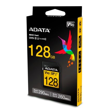 ADATA 128GB SDXC UHS-II U3 CLASS 10 memory