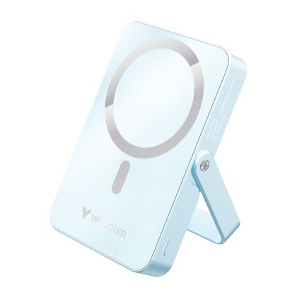 Verbatim Charge 'n' Go Power Bank with Stand Magnetic Wireless 10000mAh Blue