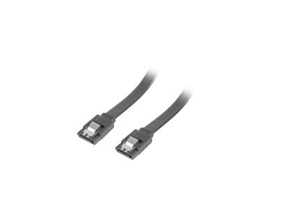 Cable Lanberg SATA DATA III (6GB/S) F/F cable 30cm metal clips, black