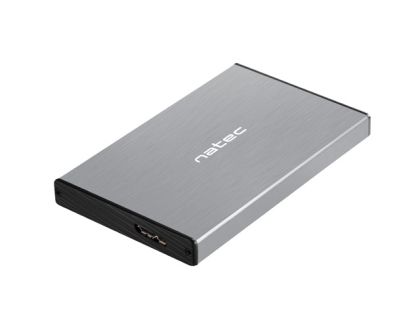 Natec External HDD/SSD Enclosure Rhino Go SATA 2.5" USB 3.0 Gray