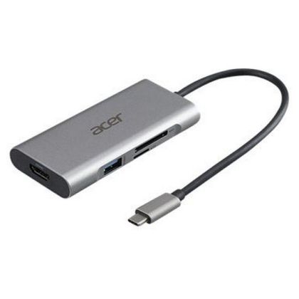 Docking station Acer 7in1 Type C dongle: 1 x HDMI, 3 x USB3.2, 1 x SD/TF, 1 x PD, Up to 5Gbps Data transmission speed