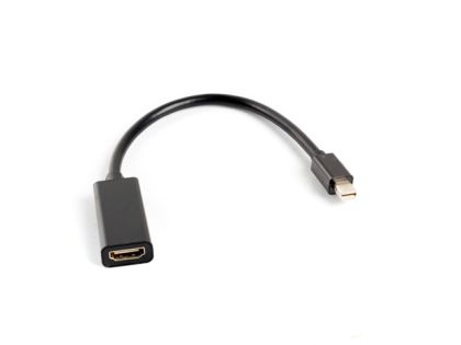 Adapter Lanberg adapter display port mini (m) -> HDMI (f), 20cm cable, black