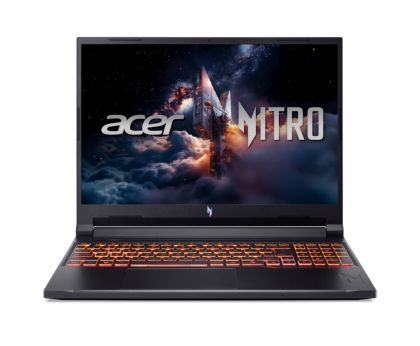 Laptop Acer Nitro V16, Intel Core 9 270H(14C/20T, up to 5.80 GHz, 24MB), 16" WQXGA (2560X1600) IPS 180Hz, 16GB DDR5, (1 slot free), 1000GB PCIe NVMe SSD, RTX 5070 8GB GDDR7, WiFi 6, BT.5.2, HD Cam, Micro SD card, KB Backlit, Linux, Shale Black
