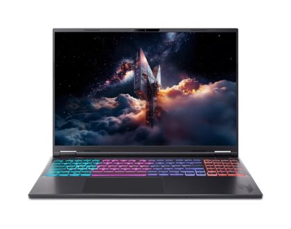 Laptop Acer Nitro 16S AI, AN16S-61-R352, AMD Ryzen AI 9 365 (10C/20T, up to 5.0GHz, 34MB), 16"WUXGA (2560x1600)IPS 180Hz, 1*16GB (1 slot free), 1024GB PCIe NVMe SSD, GeForce RTX 5070 8GB DDR7 848 AI TOPS, WiFi 6E, Micro SD, BT 5.3, No Os, Black