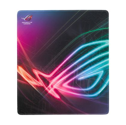 Mouse pad Asus ROG Strix Edge large, vertical gaming mouse pad with gaming-optimized surface, full-color anti-fray stitched edges and a non-slip rubber base