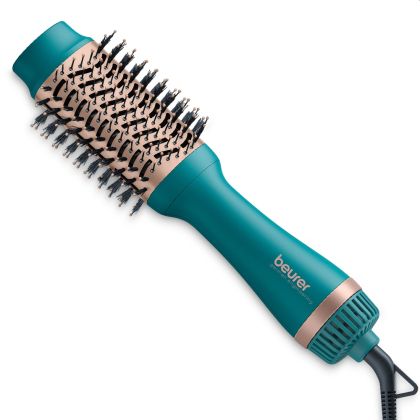 Electric hair brush Beurer HC 45 Ocean 2-in-1 volumising hair dryer brush, ionic function, ceramic coating, 1000W, 2 heat and blower settings incl. cold air function