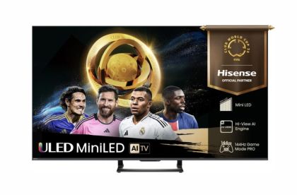 TV Hisense 50" U7Q, 4K Ultra HD 3840x2160, ULED, FALD, Quantum Dot, 144Hz, IPS, HDR 10+, HLG, Dolby Vision IQ, Dolby Atmos, Smart TV, WiFi 5GHz, WiFi Direct, BT, Anyview Cast, 4xHDMI, 2xUSB, LAN, CI+, DVB-T2/C/S2, Black