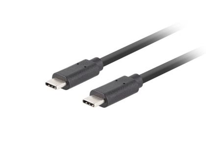 Cable Lanberg USB-C M/M 3.1 gen 2 cable 1m 10GB/s pd100w black