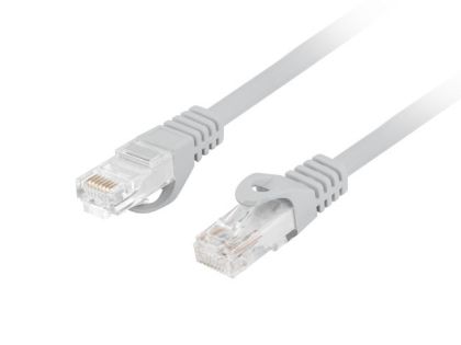Cable Lanberg patchcord CAT.6 UTP LSZH CCA 0.5m Fluke Passed, Grey
