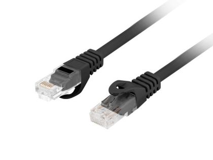Cable Lanberg patchcord CAT.6 utp lszh cu 0.5m black fluke passed