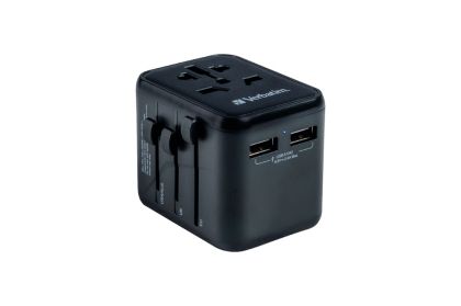 Adapter Verbatim UTA-01 Universal Travel Adapter with 2 x USB-A ports