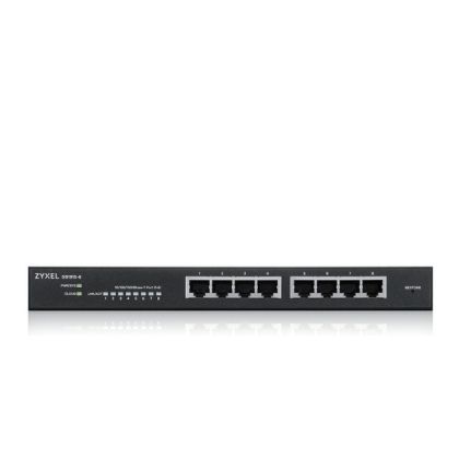 Switch ZyXEL GS1915-8, 8-port GbE Smart hybrid mode Switch, standalone or NebulaFlex Cloud, desktop,fanless