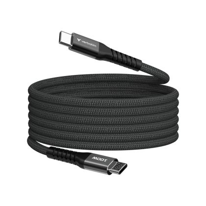 Cable Verbatim Sync & Charge USB-C to USB-C 100W Magnetic 120 cm - Black