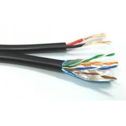 FTP Cat5e 24AWG CU cable+power 2x0.75mm CU