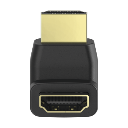 Adaptor HAMA 205164, HDMI tată - HDMI mamă, 90°, Negru