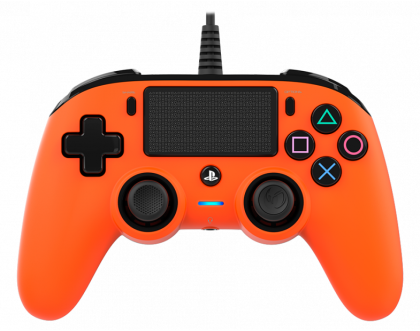 Gamepad cu fir Nacon Controler compact cu fir, portocaliu