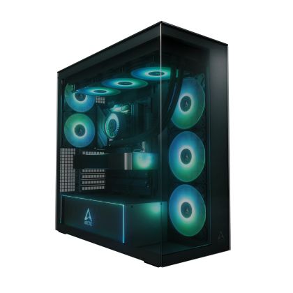 Arctic Case E-ATX - Xtender (Black) - 5 A-RGB Fans included