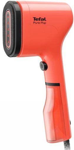 Steam iron Tefal DT2022E1 pure pop, coral, 1300W, up to 20g/min, 15min heat-up, 70ml water tank, auto-off, revertible pad