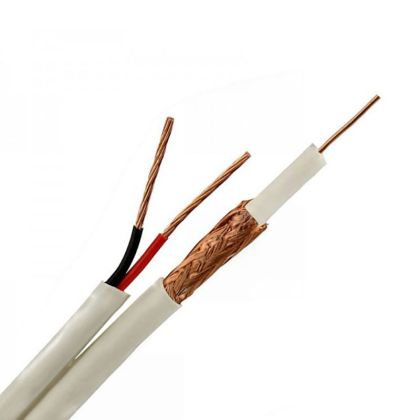 Coaxial copper cable RG59+power 2x0.5mm