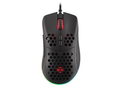 Mouse Genesis Light Weight Gaming Mouse Krypton 550 8000 DPI RGB Software Black