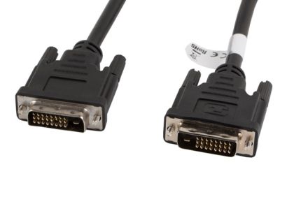 Cable Lanberg DVI-D (M) (24+1)-> DVI-D (M) (24+1) cable 1.8m, dual link, black