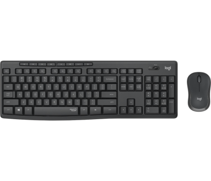 Set tastatură și mouse fără fir Logitech MK295, grafit